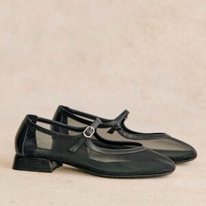 New Sézane Aubane Low Babies – Black Mesh, Size 7 - SOLD OUT ONLINE